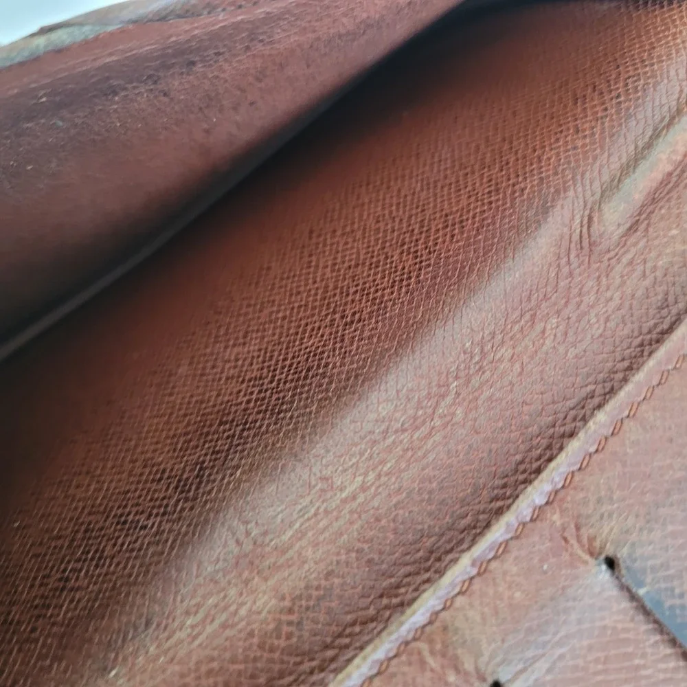 Louis Vuitton Vintage Monogram Long Bifold Wallet Brown Canvas Made‎ in France